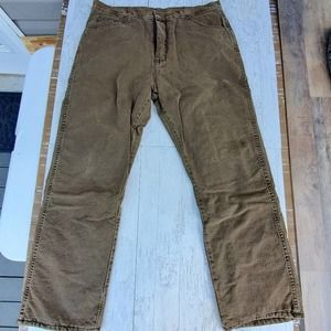 Wrangler Rugged Wear Fleece Lined Denim pants 38 x 32 made in Mexico